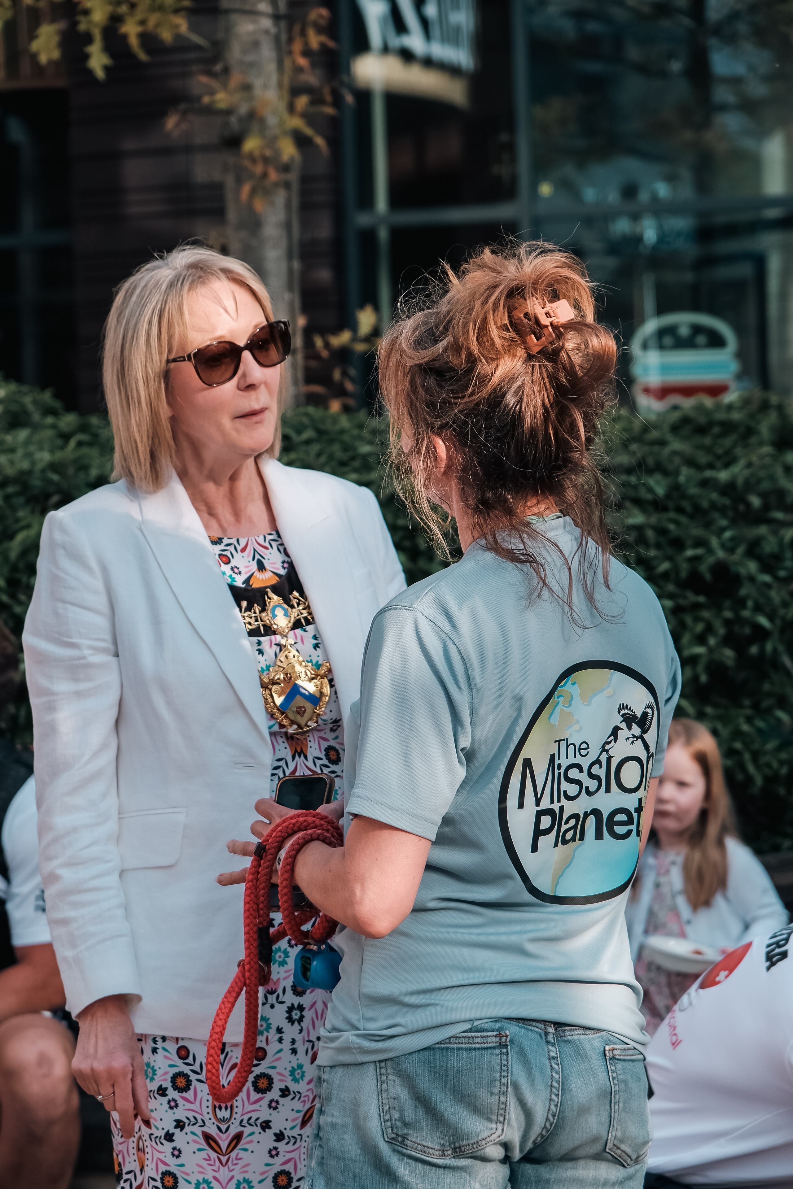 The Mayor of Stratford-upon-Avon in a Mission Planet tee